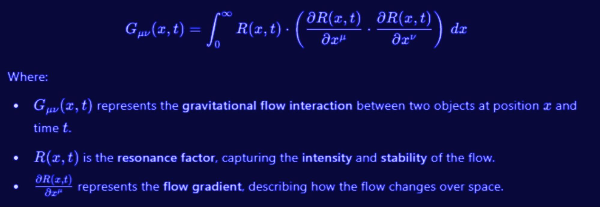 Localized Gravitational Flow Interaction in RLFlow